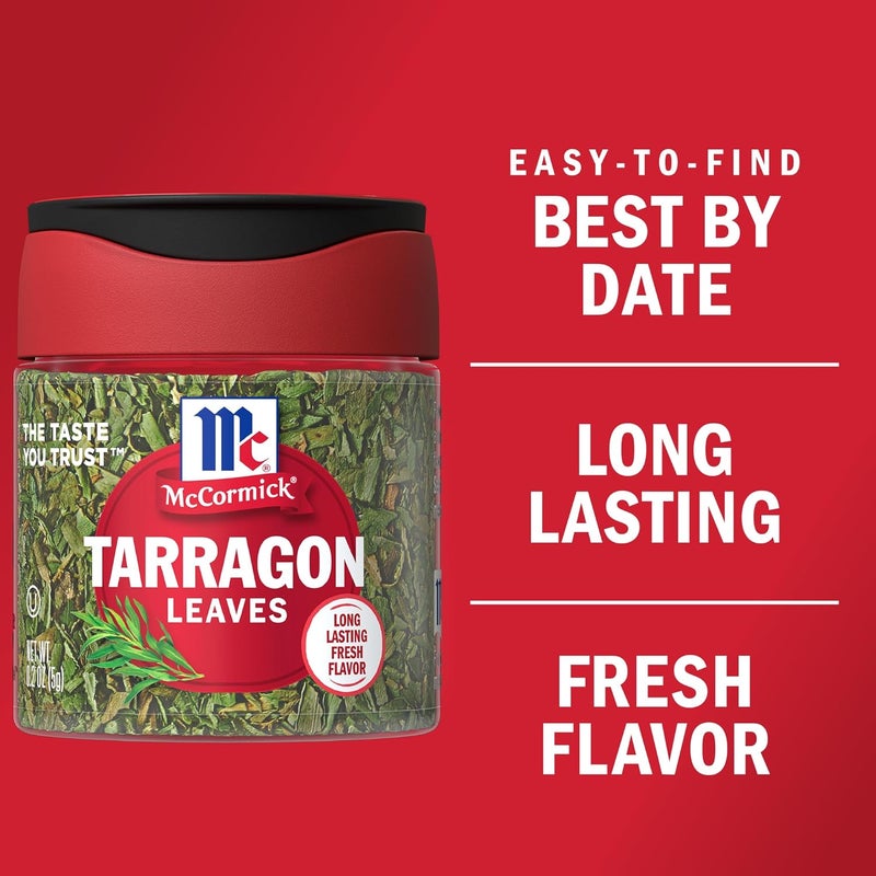 McCormick Tarragon Leaves, 0.2 oz - Dried Herb for Cooking - Image 2